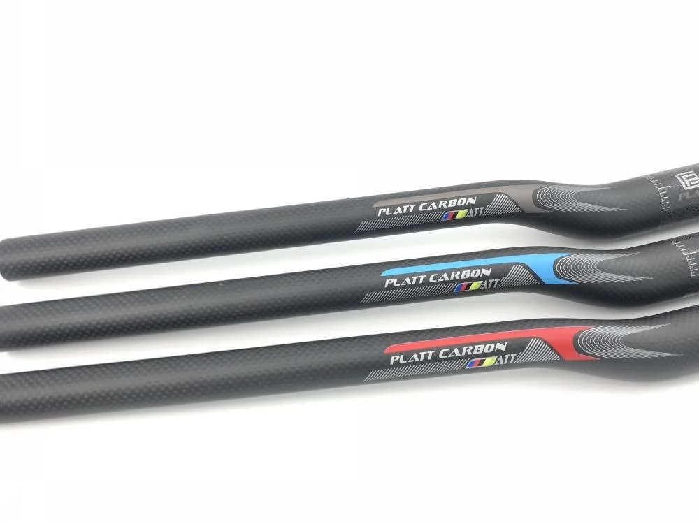

Bike Handlebar Horizontal 3 color One-Handle MTB Handlebar 500-760mm 2020 3K Matte Flat Riser Carbon Handlebar MTB