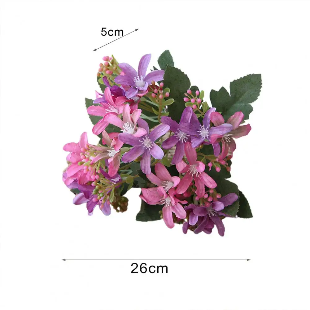 

Simulation Flower Vintage 5 Heads Faux Silk Flower Decoration Artificial Narcissus Flower for Home