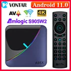 ТВ-приставка A95X F3 Air II RGB Android 11 Amlogic S905W2 4 Гб ОЗУ 64 Гб двойной Wi-Fi 4K 60fps VP9 BT5.0 Youtube телеприставка 2 Гб 16 Гб
