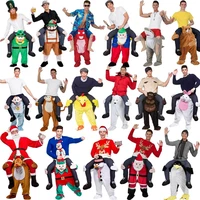 160 190cm height adults kid carry me mascot magic pants funny outfit for halloween cosplay costumes carnival party dress up suit
