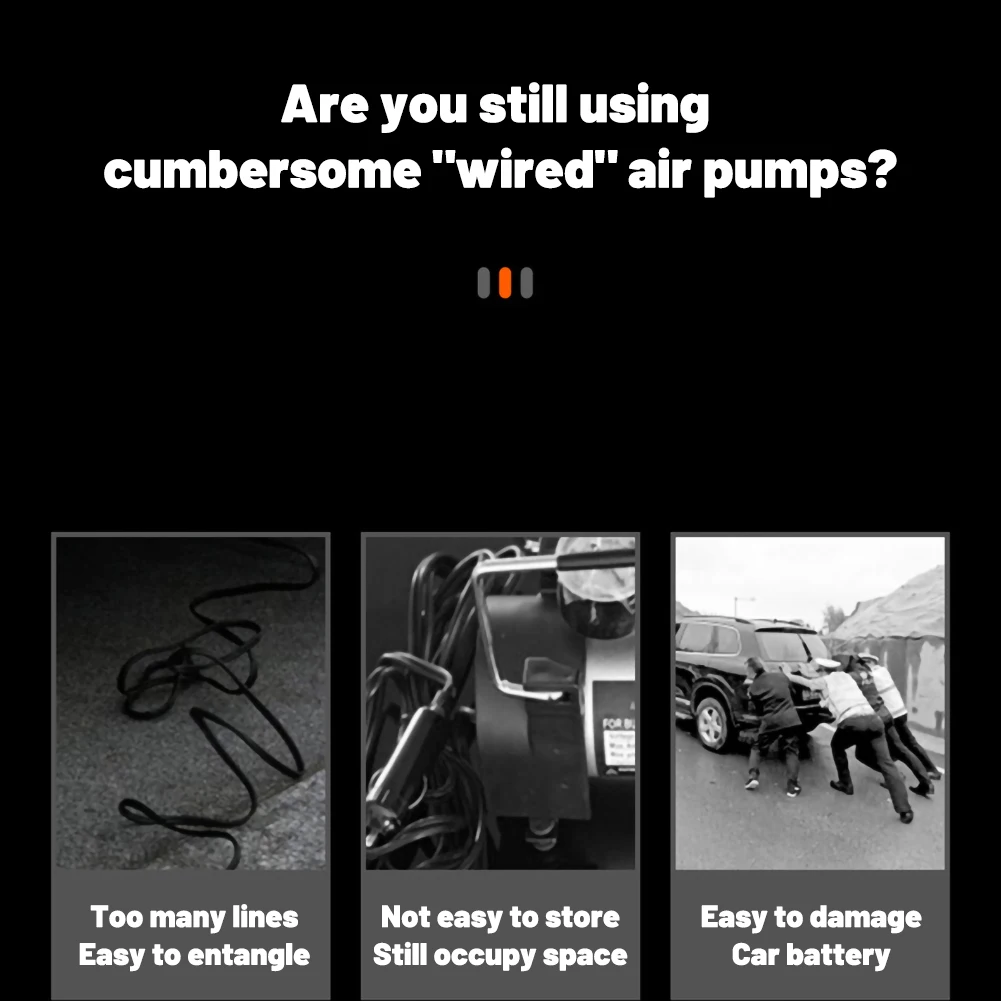 Precio 6000mAh 25 / Min Compresor De Aire Portátil 12V 12V 150 PSI Inflador De Neumáticos Eléctrico Auto De La Motocicleta Del Coche De La Bicicleta