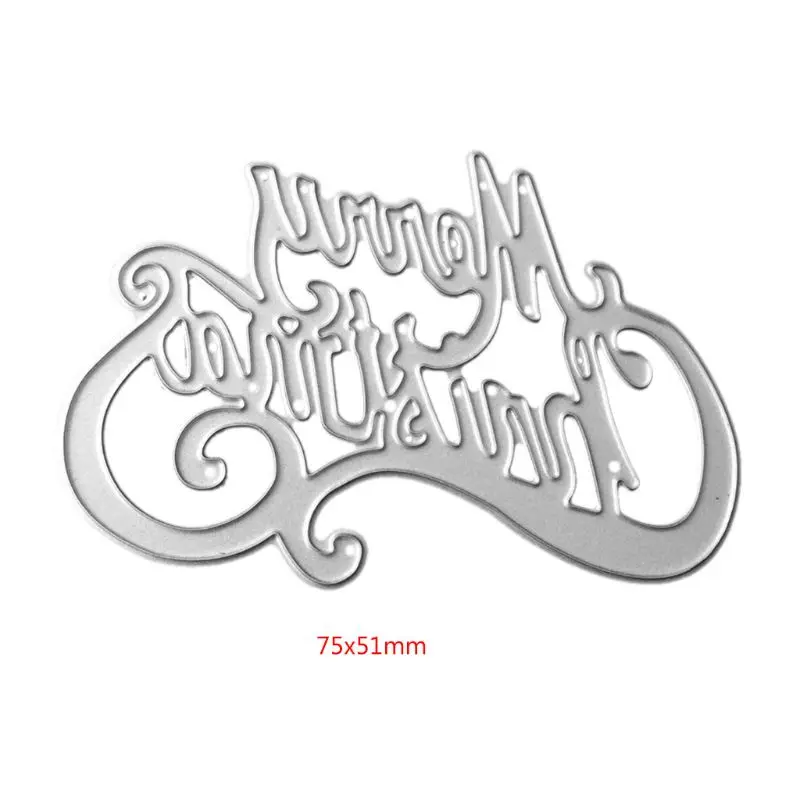 

Y1UU Счастливого Рождества режущие штампы фотообои подарок