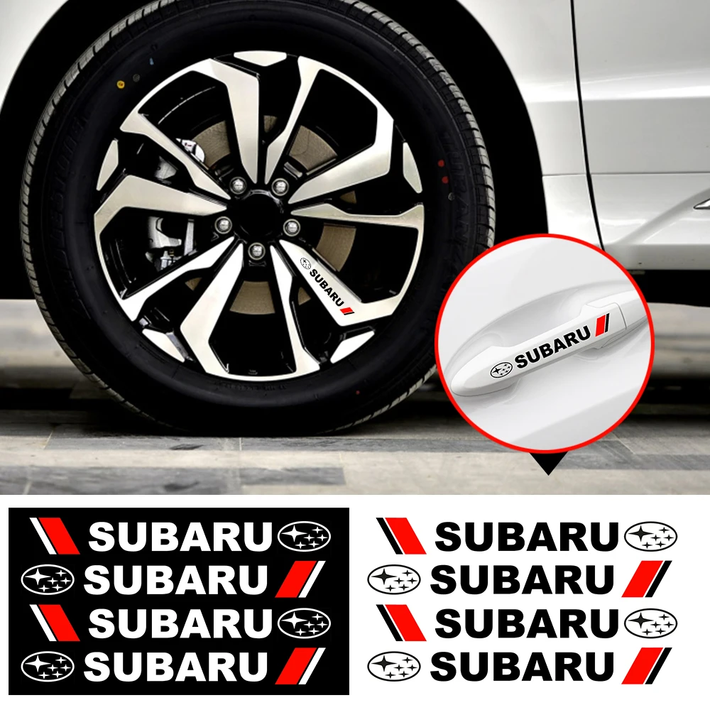 4 шт. Тюнинг автомобилей творческий двери автомобиля наклейки на ручку дизайн