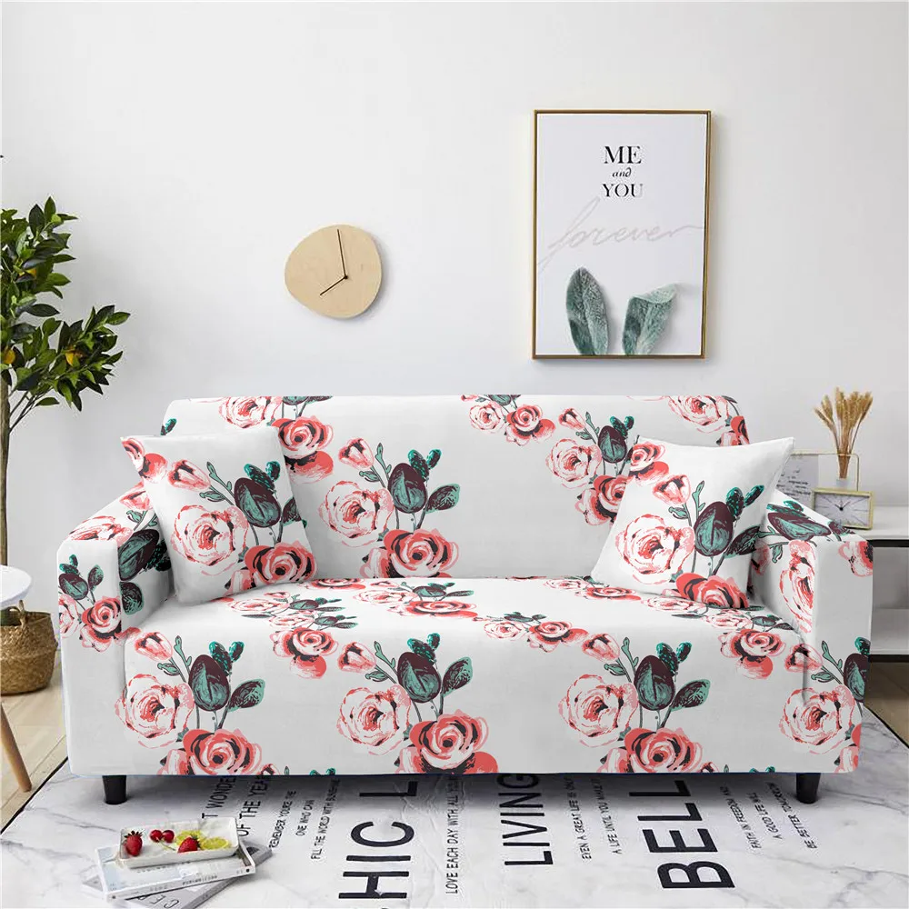 Эластичный чехол для дивана с цветочным рисунком 1/2/3/4 секционный эластичный
