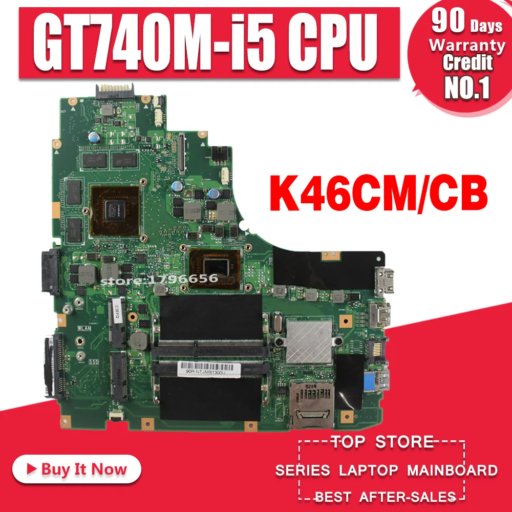 Для Asus материнская плата A46C A46CM S46C S46CM K46C K46CM REV2.0 материнская плата с i5-CPU процессор GT740M 2G N14P-GE-OP-A2 тестирование