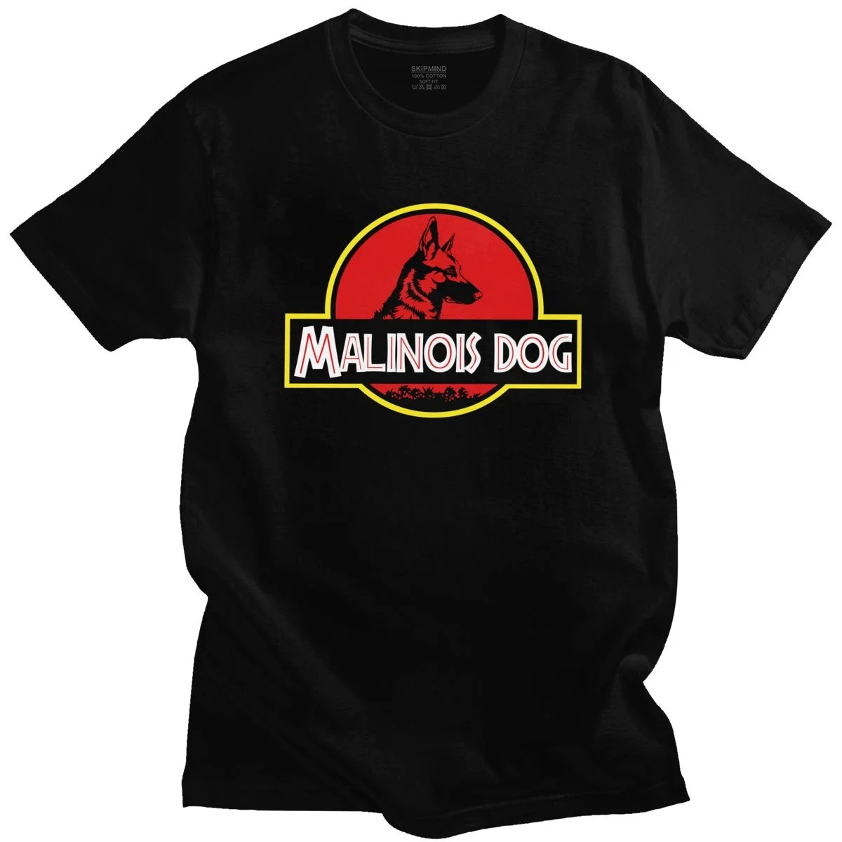 Fashion Malinois Tshirt Belgian Shepherd Dog T Shirt Men 100% Cotton Handsome T-shirt Short Sleeved Maligator Tee Clothing Merch | Мужская