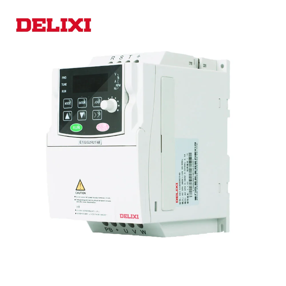DELIXI AC 380V 1.5KW 3-фазный вход и тройной выходной преобразователь частоты для