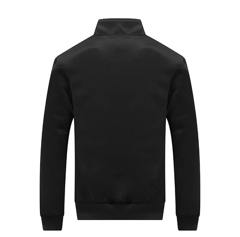 New Winter Men's Sets Plus Velvet Men Sport Suits Sportswear Set Fitness Warm Tracksuit Zip Pocket Male's Casual Clothing