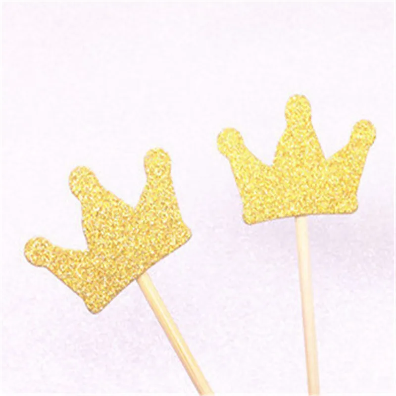Блестящие милые мини-топперы для торта в виде королевской короны красивые