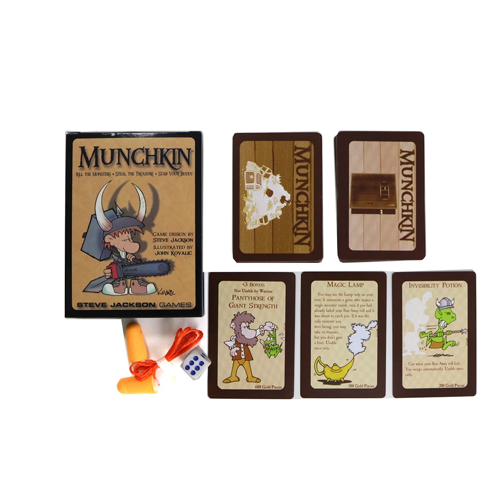 Карточные игральные карты Munchkin для детей настольные игры забавные монстры