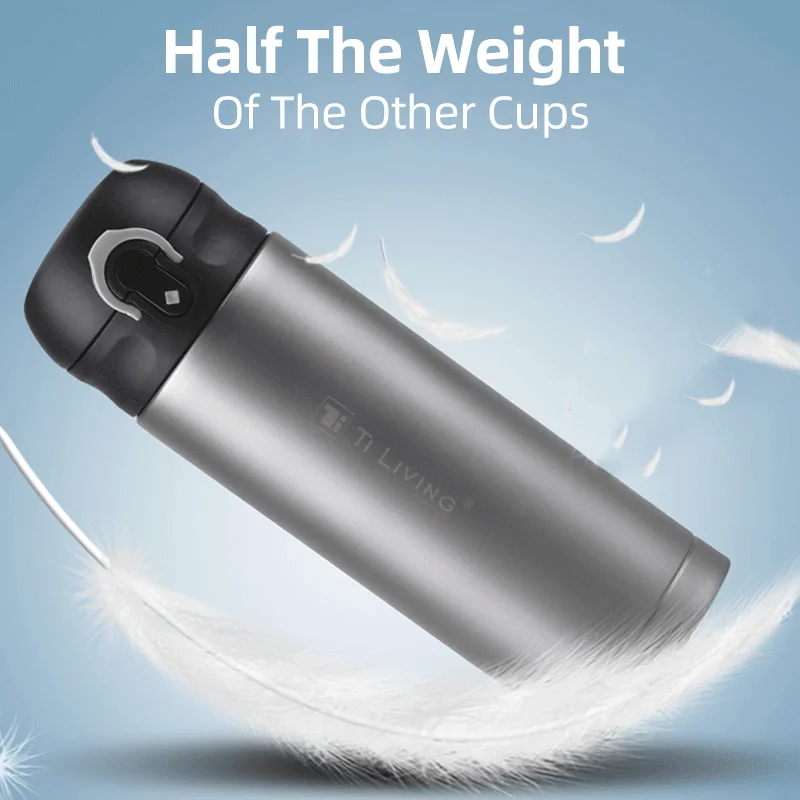 Титановый термос Спортивная вакуумная фляжка изоляционная бутылка для воды