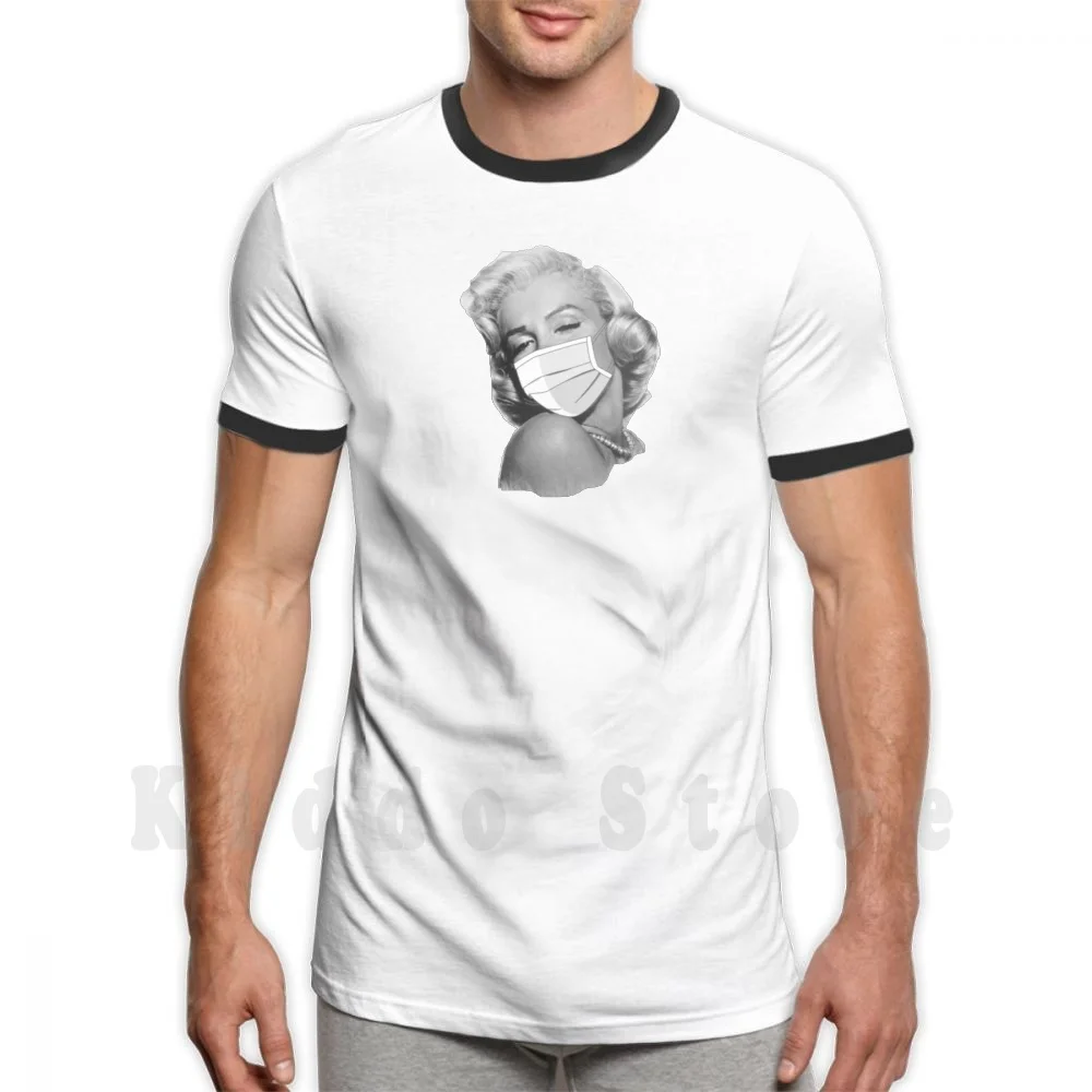 Мужская хлопковая футболка с масками Мэрилин Монро | одежда