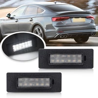 2pc led license number plate light for audi a5 s5 q2 q5 2016 2017 2018 2019 led rear tail lamps