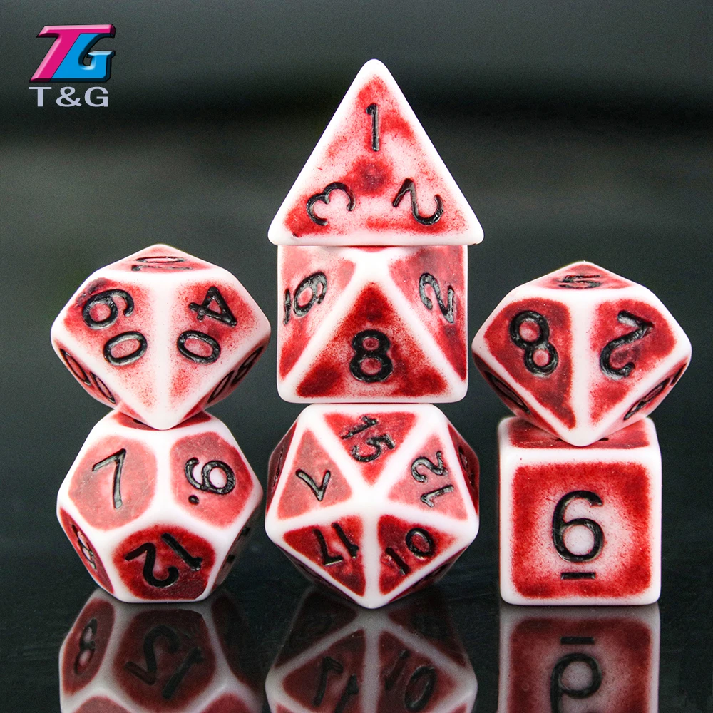 Уникальным дизайном в ретро стиле с эффектом набор Игральный костей 7 шт./компл.