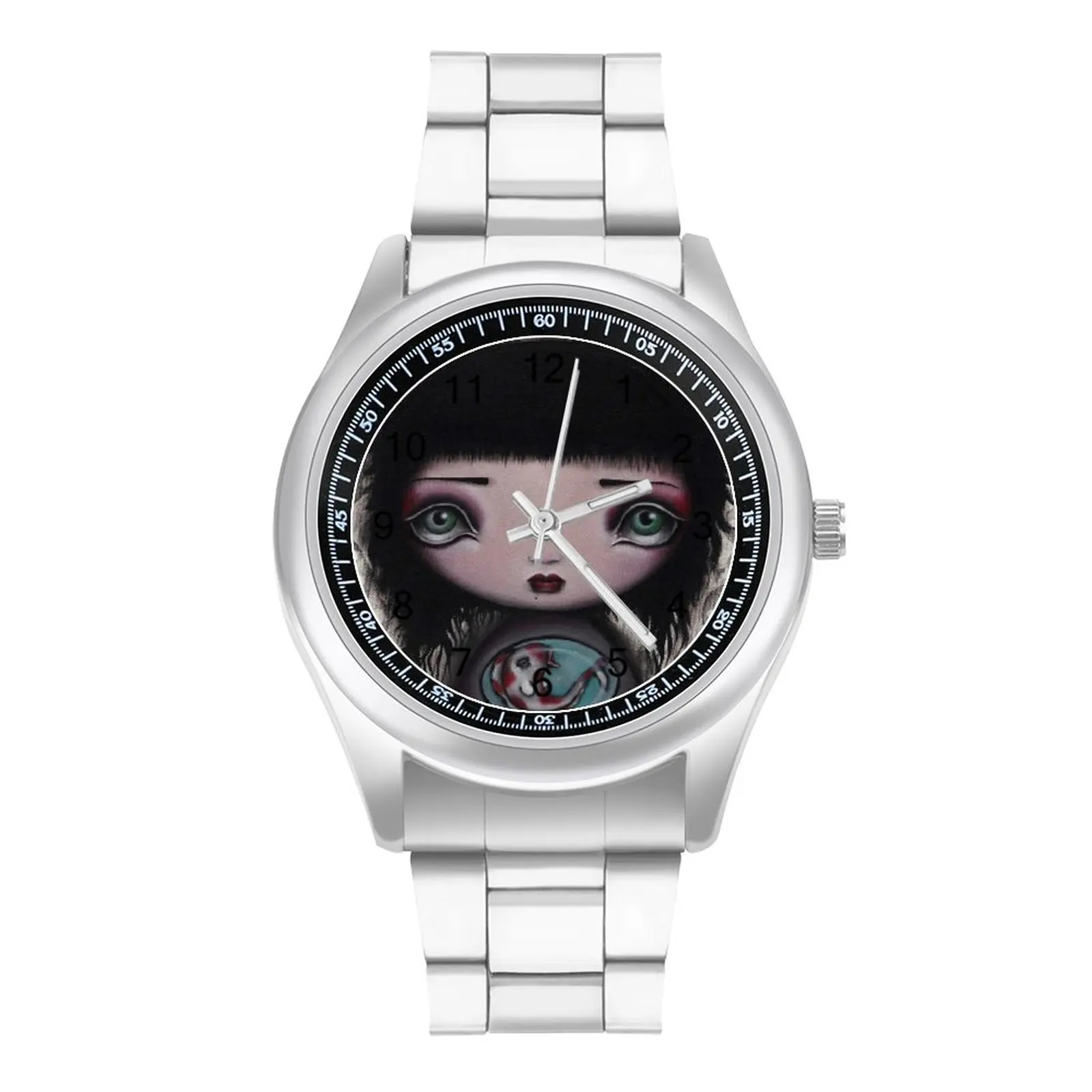 

Кварцевые часы Kokeshi, современные наручные часы со стальным дизайном, женские наручные часы для фитнеса