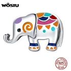 Шарм-бусина из серебра 925 пробы, с эмалью