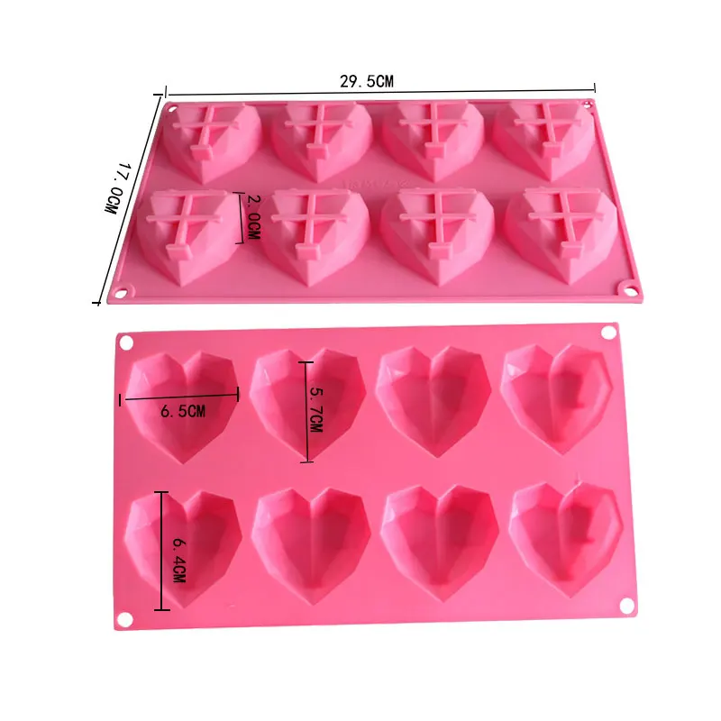 Форма в форме сердца мусс конфеты ручной работы 3D инструменты для шоколадного