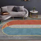 Nordic геометрический арки сплайсинг моды гостиная прикроватный коврик для спальни коврик настройки