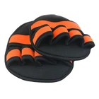 Накладки унисекс для тренировок, Перчатки для фитнеса, тренажерного зала, тяжелая атлетика, защита ладони, Powerlifting, противоскользящие накладки на запястье, натяжные Захваты