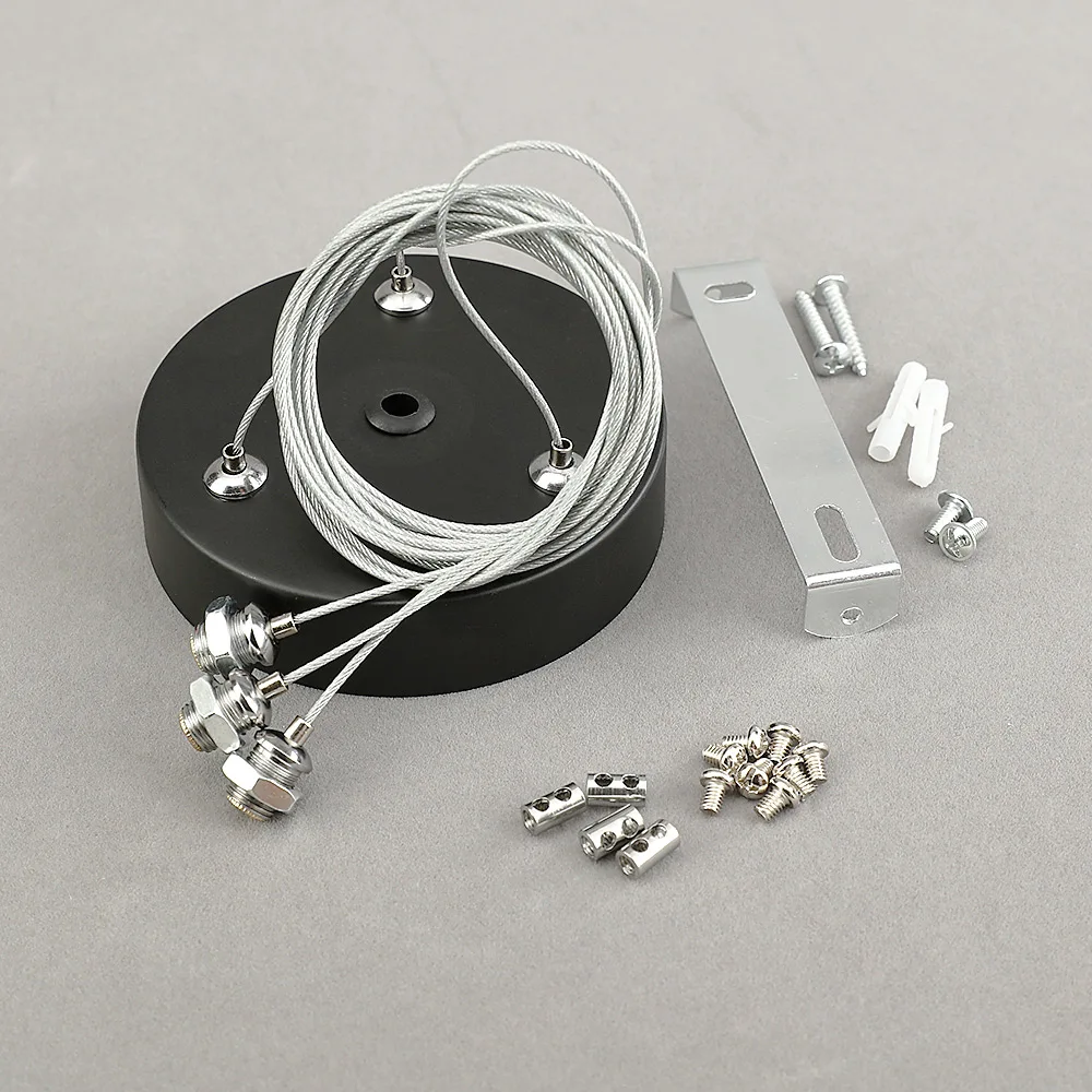 Полный комплект из 4 1 метровых стальных кабелей включая подвесные потолки для