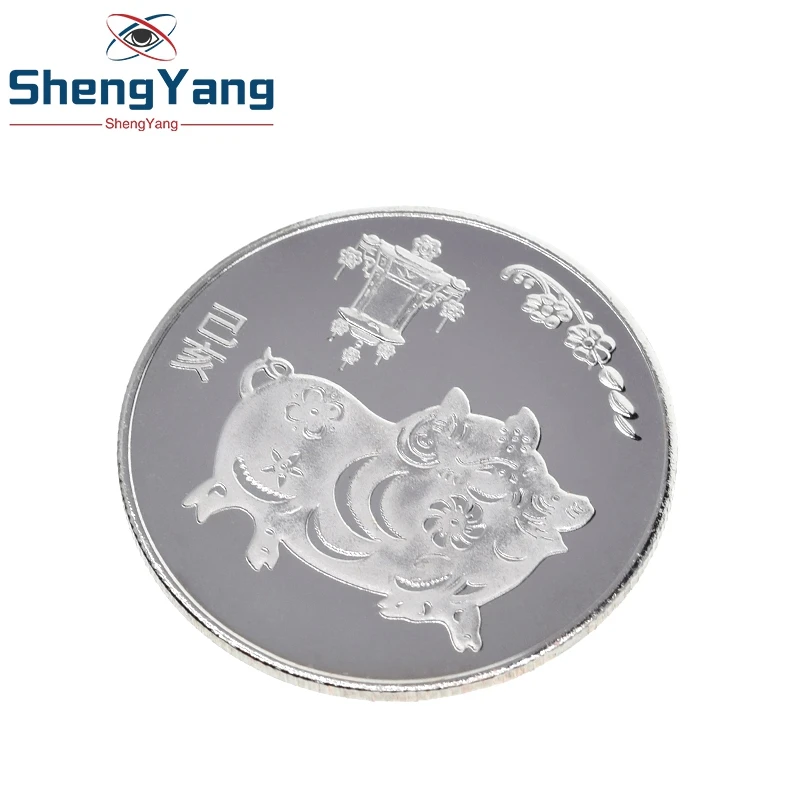 Памятная монета Счастливая свинья 2019 год свиньи Подарочная коллекция новогодних