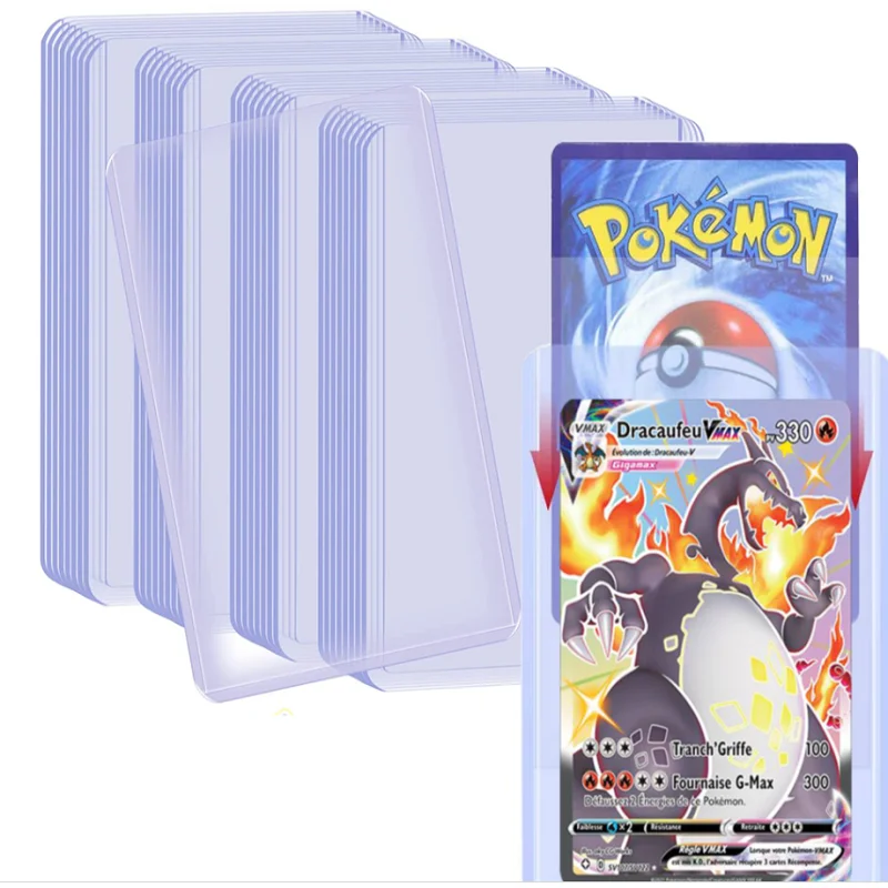 

25pcs/box of transparent matte card holders suitable for collecting table game cards such as stars/Pokemon/student card/bus card