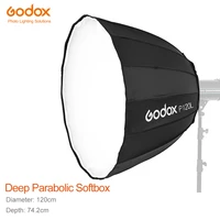 godox p120l 120cm deep parabolic bowens mount softbox for studio flash speedlite reflector photo studio softbox