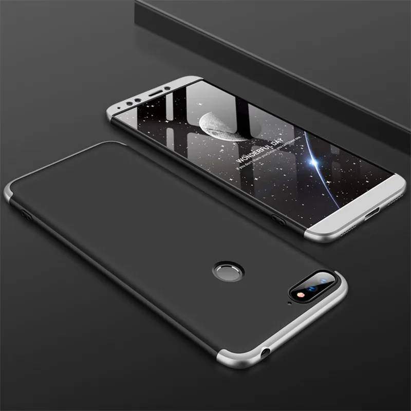 360 Защитный Передний+ задний стекло чехол huawei y6 жесткий чехол на huawei y6 prime телефона huawei y 6 чехол хуавей у6 чехол на хуавей у6 прайм у6 чехол на хуавей у 6 huawei y6