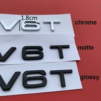 abs letter number v6t v8t v10 emblem for audi a4l a5 a6l a7 a8l tt rs7 sq5 car styling fender side badge discharge logo sticker