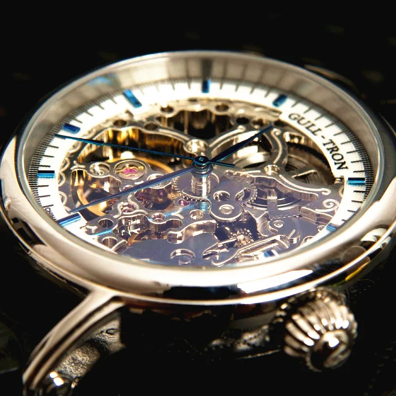 2019 автоматические механические мужские часы персональные полые Чайка M182SK Move