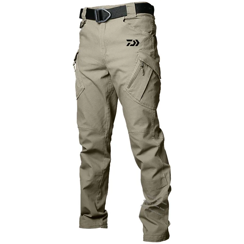 

Fishing Pants Waterproof Fishing Clothes Hiking Multi-Pocket Durable Outdoor Hunting Men Pants Tactics Trousers Fishing Clothing