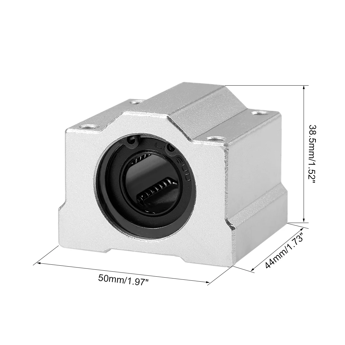 

Uxcell 16mm Linear Ball Bearing SCS16UU Slide Block Units, 16mm Bore