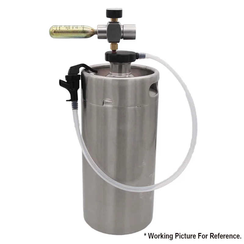Mini Keg Basic Cap with Silicone Hose Portable Growler Dispenser Fit All size Kegs Homebrew Beer Kegging Equipment |