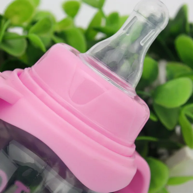 Бутылочка для кормления новорожденных розовый синий детей стандартный размер