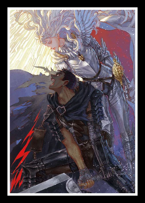 Совершенный JL популярный Kentaro Miura Berserk японское аниме Ретро мультяшный постер