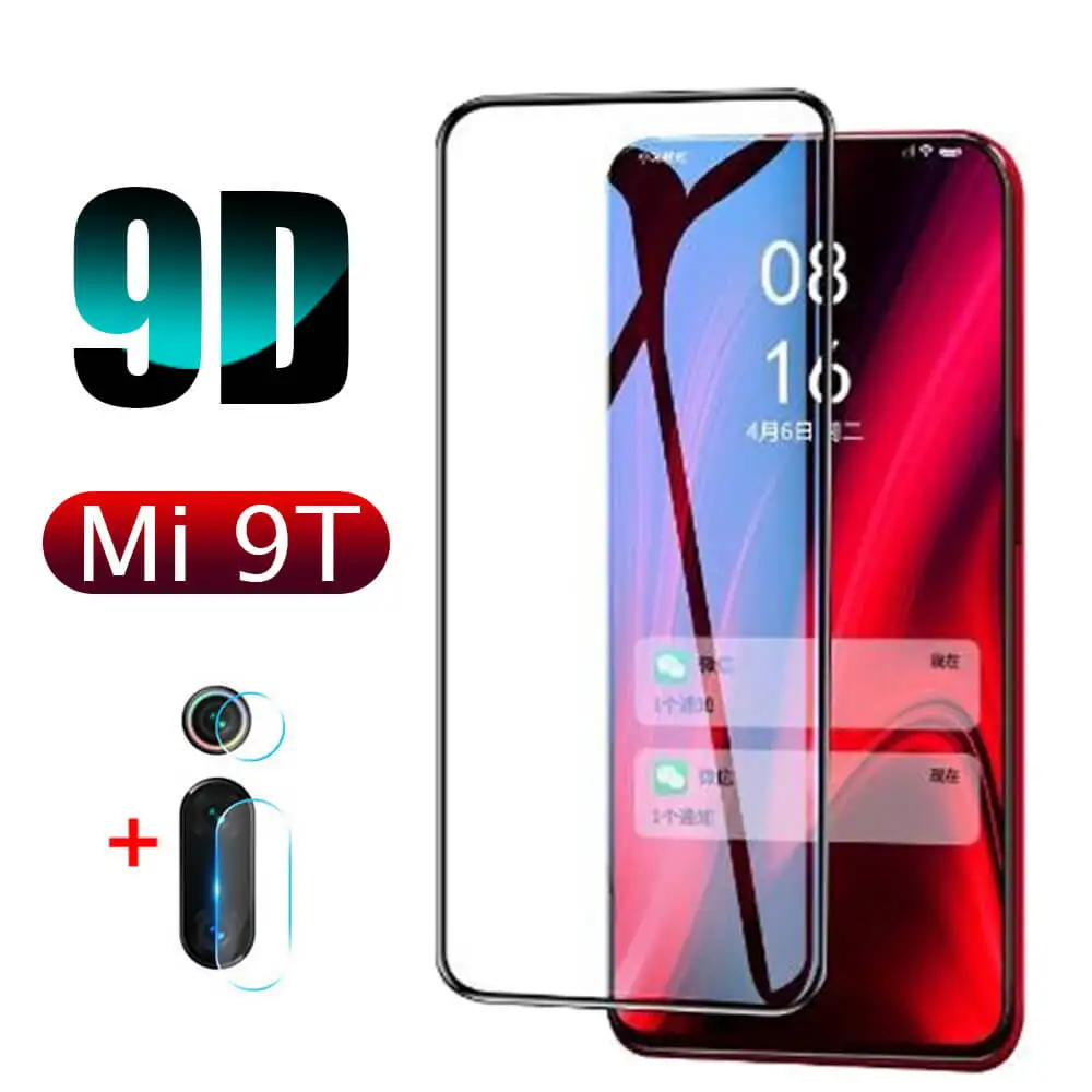 9D закаленное стекло для Xiaomi Mi 9T 3D защитное на Xiomi Защитная пленка объектива камеры