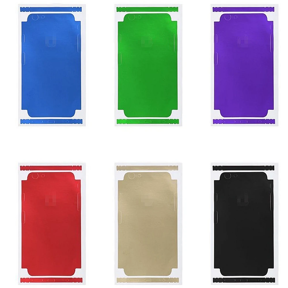 

Pure Color for IPhone Screen Glossy Guard Protector Protective Ice Back Film for IPhone 5 5S SE 6 6S 7 8 Plus X Back Cover Coque