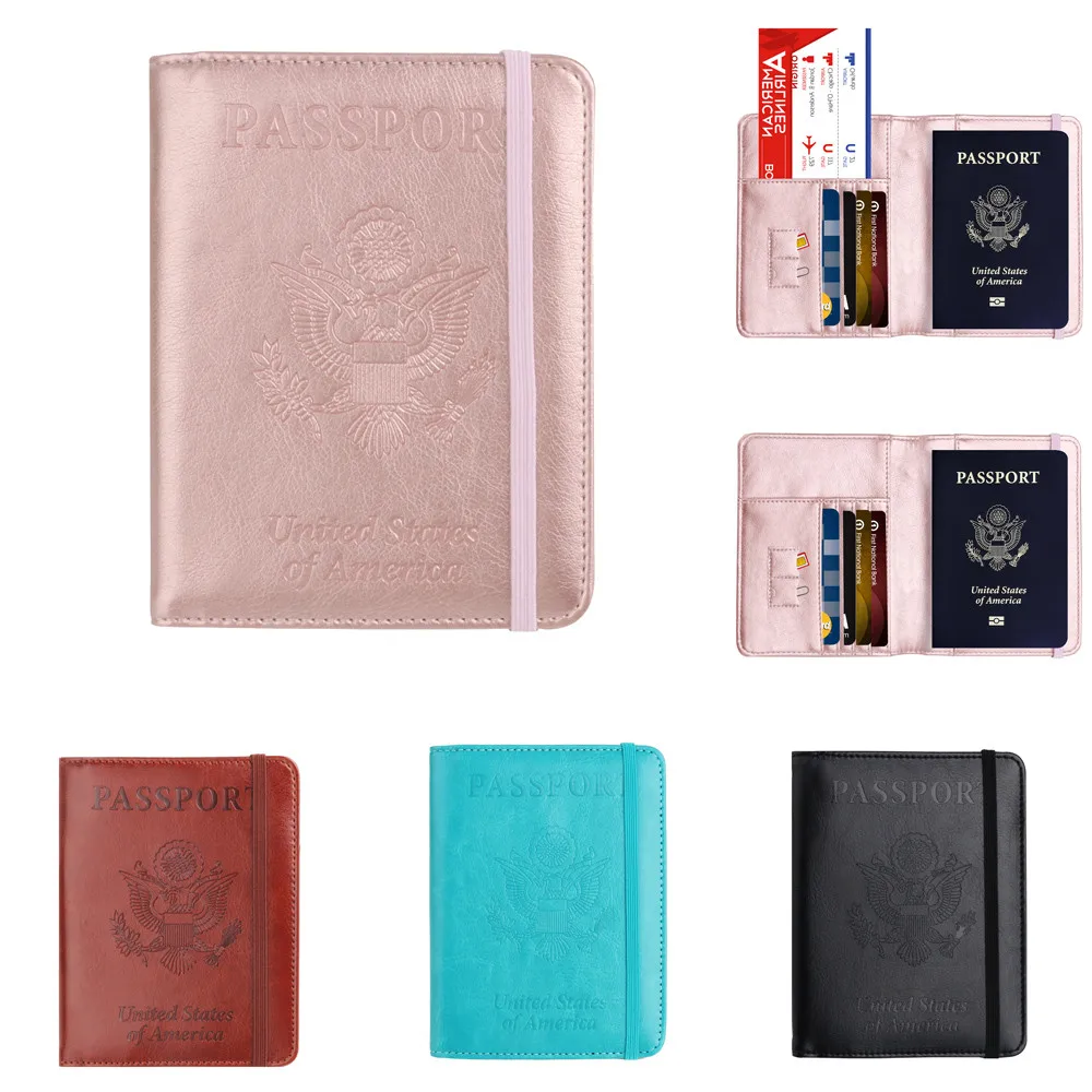 Новинка 2019 чехол для паспорта кожаный держатель чехол-кошелек с блокировкой RFID