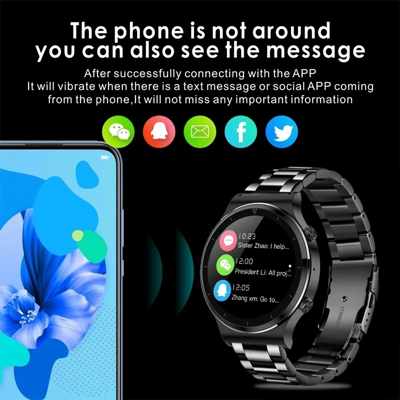 

LIGE 2021 New Fashion Bluetooth Call Smartwatch Sport Men's Watch Heart Rate Monitoring Music Control Waterproof Smart Watch Man