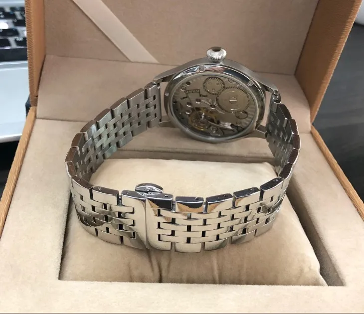 Часы мужские механические 44 мм с черным циферблатом 6498|watch men|watch men watchwatch watch |