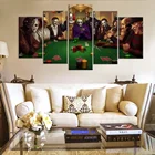 Техасский Ужасный фильм злодейки 5 шт. холст искусство стены Покер ужас плакат гостиная украшение спальня современная домашняя живопись