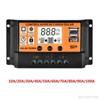 Автоматический ЖК-экран MPPT 10a20A30A40A50A60a70a80a90A100A, контроллер заряда солнечной батареи с двойным USB, регулятор солнечной панели D22 20