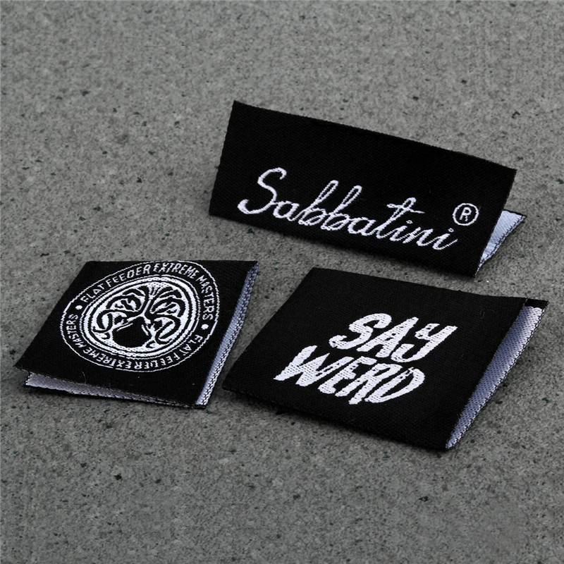 1000 шт. индивидуальные этикетки для одежды моющиеся тканевые OEM главные с