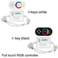 dc12 24v 8 keys full touch rf wireless radio frequency remote controller for colorful rgb led light strip