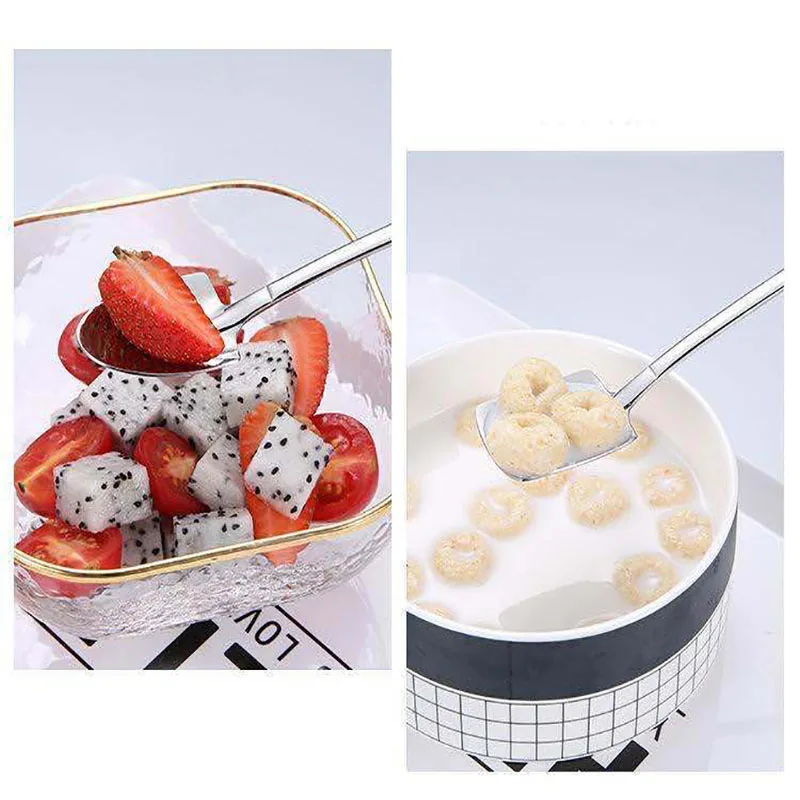New stainless steel coffee spoon Retro shovel dessert watermelon ice cream Creative tableware Gifts dropship | Дом и сад