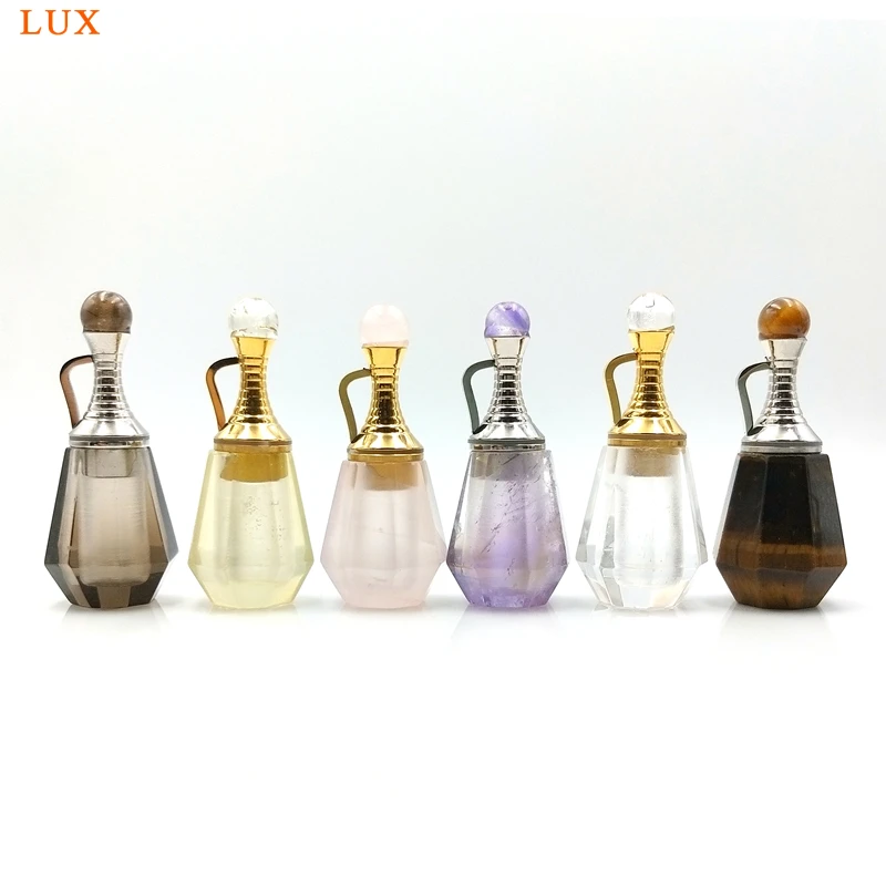 Натуральный драгоценный камень эфирное масло диффузор граненая подвеска в виде