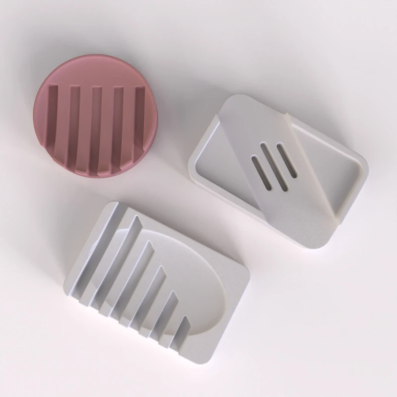

Cement Soap Holder Mold Creative Design of Concrete Soap Silicone Molds Bathroom furnishings Molds