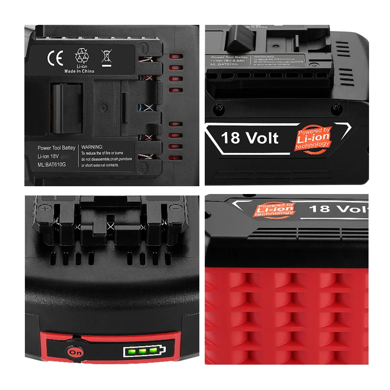 

NinePalms Lithium-ion rechargeable battery 18V 5Ah is suitable for portable replacement of Bosch battery BAT609