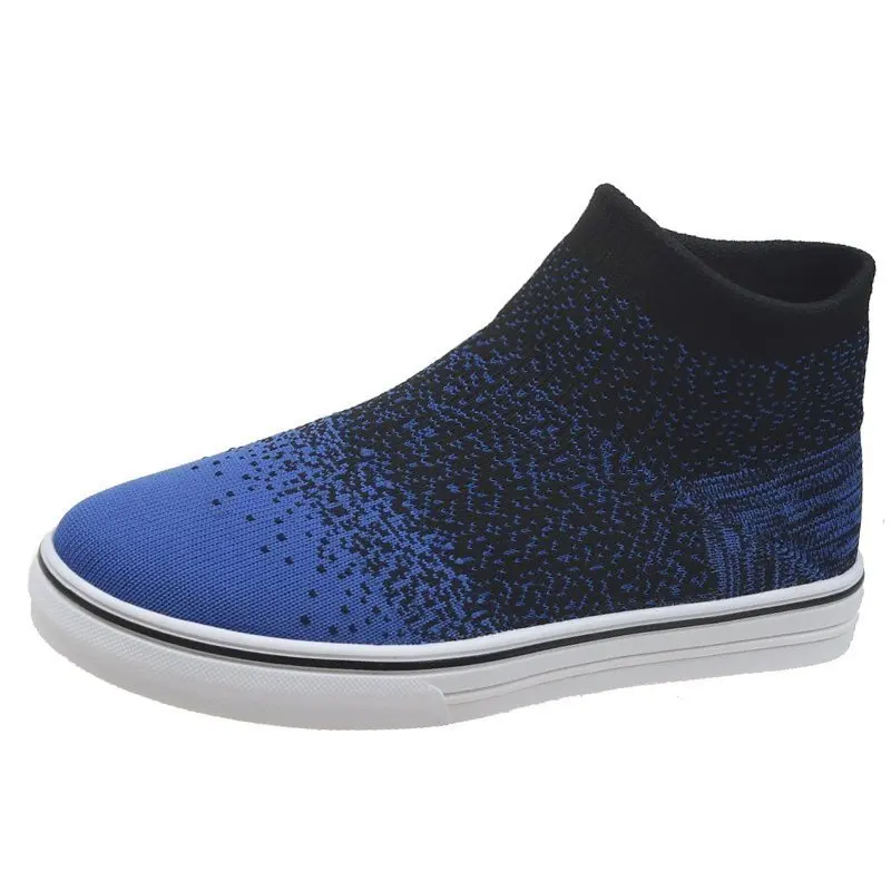 

2020 Plus Size 43 Breathable Mesh Platform Sneakers Women Slip on Soft Ladies Casual Running Shoes Woman Knit Sock Shoes Flats