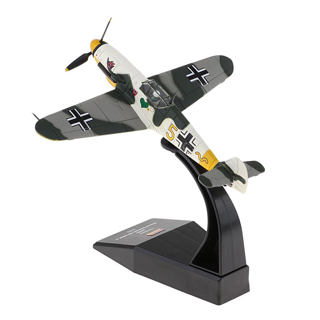 1:72 Bf-109 / Me-109 немецкая модель поршневого самолета-бойца литой военный авиационный